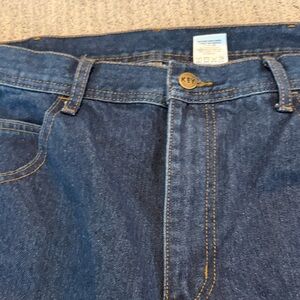 Relaxed Fit Dark Blue Denim Jeans - Unbranded Classic